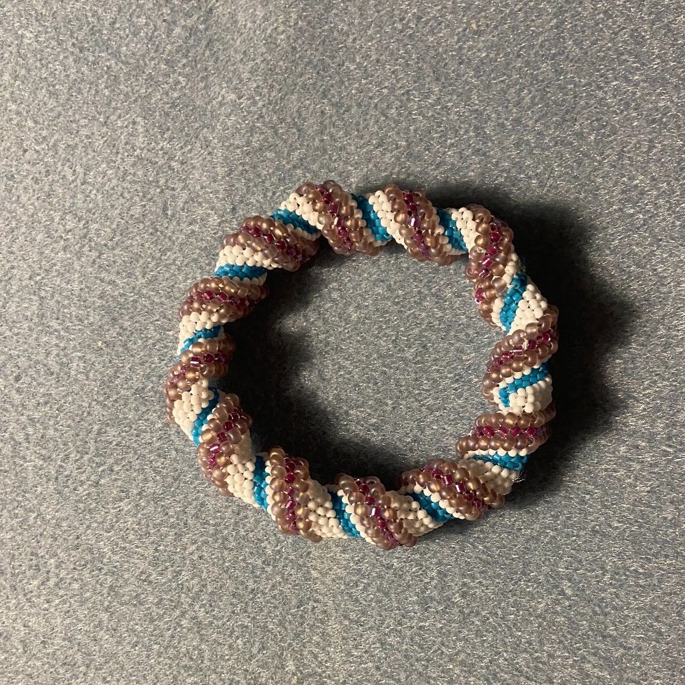 Cellini spiral beaded bracelet